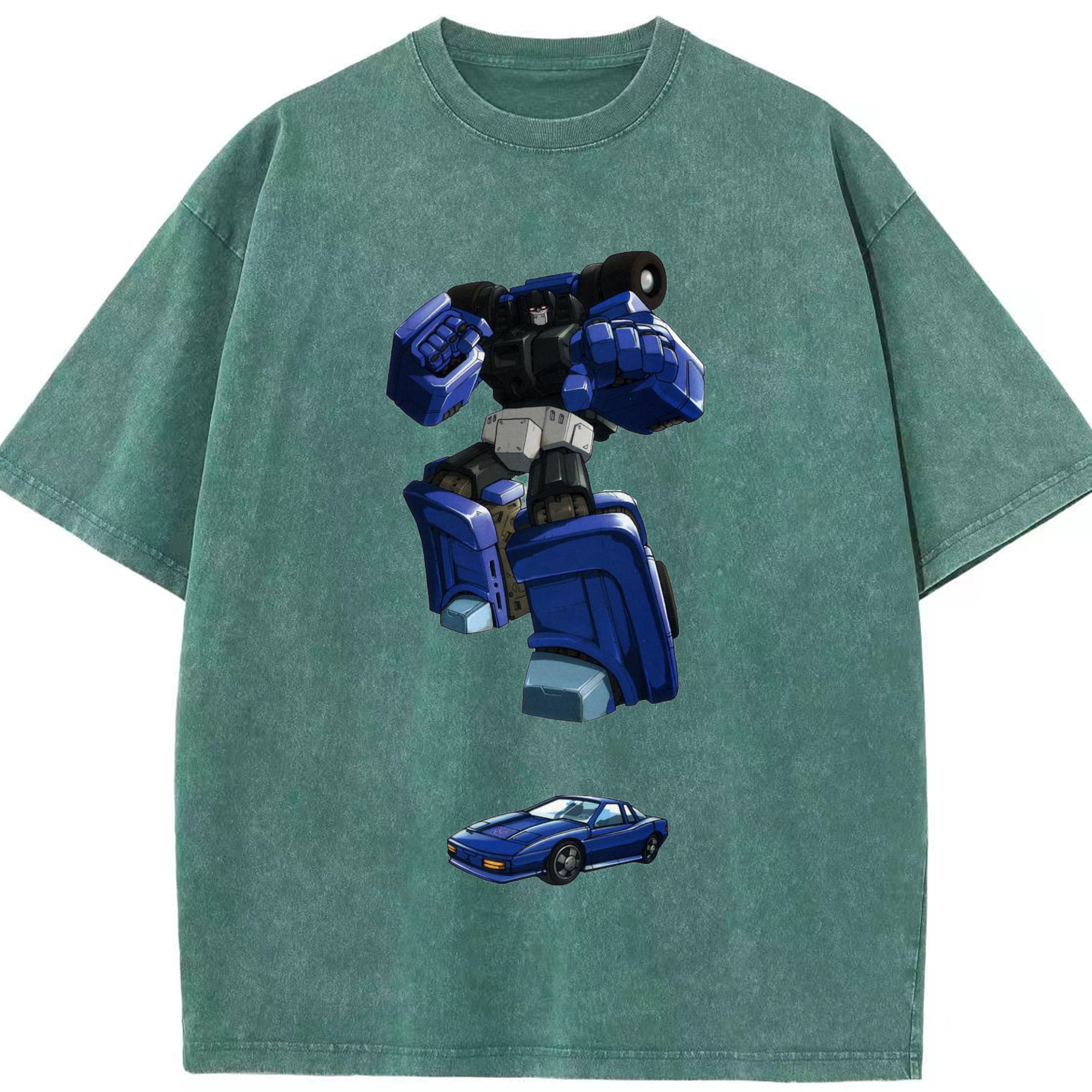 （画像用）  綿100% ヴィンテージ風 半袖Tシャツ（フロントプリント）